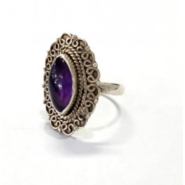 Natural Amethyst Rings, Engagement Rings, Women Rings